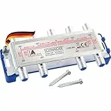 SCHWAIGER 9529 SAT-Verteiler 8-Fach digital BK-Verteiler 8-Wege Kabel-Führung SAT-Splitter 5-2400 MHz achtfach Satelliten-Verteiler SAT-TV DVB-S2 Kabel-Fernsehen