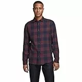 JACK&JONES Hemd Slim Fit Business Shirt Weiches Langarm Twill Oberteil aus Baumwolle JJEGINGHAM