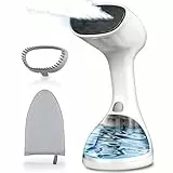 HAPAIS Steamer Dampfglätter 1500 W Mit 35 g pro Min Dampf,300 Ml Wassertank für 25 Min. Laufzeit, LCD-Display,2-in-1 Bügeleisen mit 4 Modi und Dampfbürste,für Zuhause & Reisen