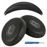 AHG Accessory House Global-Ersatz-Ohrpolster für QC3 und On-Ear-Kopfhörer, kompatibel mit Bose QuietComfort 3 (QC3) / On-Ear-Kopfhörern (schwarz), 3D-Gedruckter HB, Nahtlose DIY-Passform