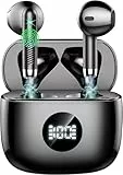 Bluetooth Kopfhörer, 50Std 3D HiFi Kopfhörer Kabellos Bluetooth 5.4, Tiefer Bass in ear kopfhörer, 4 ENC Noise Cancelling Mic Earbuds, 2.8g IP7 Schnellladen kabellose kopfhörer, LED Ohrhörer Sport Gym