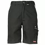 Planam 2174048 Canvas 320 Shorts, Schwarz/Schwarz, Größe M