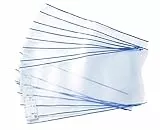 HERMA 20236 Buchumschläge 30 x 54 cm HERMÄX Classic, 10 Stück, Buchhüllen mit Beschriftungsetikett & Kantenschutz aus abwischbarer Polypropylen-Folie, Buchschoner Set für Schulbücher, transparent
