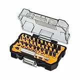 Dewalt 32-tlg. Extreme Flextorq Schrauberbit Set DT70523T (25 mm Bits zum Einsatz in Schlagschraubern geeignet, für Schraubkopfprofile Phillips, Pozidriv, Torx sowie Schlitz, inkl. magn. Bithalter)