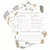Whaline 50 Stück Boho-Baby-Vorhersagen und Ratschläge, für Babyparty, Party, Spiel, Aktivitätskarten, Beratungsbuch für Eltern, Beratung für werdende Eltern