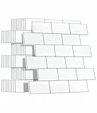 Yoillione Upgrade Dickere 3d Fliesenaufkleber Aufkleber für Bad Küche, Klebefliesen Vinyl Fliesen Selbstklebend Fliesenfolie, Weiß PVC Metro Fliesen Selbstklebend (10, Weiß)