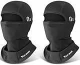CYCLESPEED Sturmhaube Motorrad Fahrrad Balaclava Winter Skimaske für Herren Damen Gesichtshaube Warm Winddicht Atmungsaktiv für Laufen Outdoor-Aktivitäten (Schwarz+Schwarz)