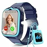 Baolubao 4G Smartwatch Kinder - Kinder Telefonuhr mit SIM-Kartenslot, Telefonanruf, Sprachchat, GPS, SOS Notruf, Taschenlampe, Schulmodus, Schrittzähler, Kinderuhr für Jungen Geschenke 4-12 Jahren