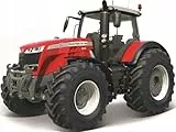 Bburago | Bauernhof-Kollektion | Massey Fergusson Traktor mit Reibung | Miniatur-Auto-Nachbildung im Maßstab 1:43 | Rot | Spielzeug für Kinder zum Sammeln | B18-31613, Vielfältig