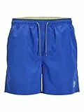 JACK & JONES Herren Badeshorts Badehose Swimwear Jpstfiji Jjswim Solid Sn Ly 12225961,Bluing/Detail:solid,M