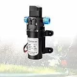 Druckwasserpumpe 12V, Wasserpumpe Camping, Boot Wasserpumpe Elektrisch, Micro Diaphragm Pump, Selbstansaugende Druckwasserpumpe, 160Psi Selbstdruck Hochdruckpumpe für Wohnwagen-Campingboote