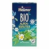 Meßmer Bio Alpenkräuter | 100% natürliche Zutaten | 20 Teebeutel | Vegan | Glutenfrei | Laktosefrei