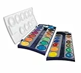 Pelikan 720631 Deckfarbkasten K24, 24 Qualitätsfarben und 1 Tube Deckweiß (7,5 ml) (Deckfarbkasten)