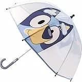 CERDÁ LIFE'S LITTLE MOMENTS Bluey Regenschirm für Kinder mit buntem und fröhlichem Design – Windfester Kinderschirm mit sicherer Handöffnung und ergonomischem Griff