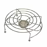 Stövchen verchromt 1-flammig 17cm rund Untersetzer Rechaud