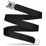Buckle-Down Unisex-Erwachsene Seatbelt Belt Starburst Black Regular Gürtel, 1.5' Wide-Fits Pant Size 24-38