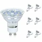 muyuua Gu10 Modern Warmweiss Leuchtmittel - 4.8W 3000K Lampe Ersetzt 48W Birnen Abstrahlwinkel 110° Spot Energiesparlampe Glühbirne Nicht Dimmbar Reflektorlampen mit Langer Nutzlebensdauer 6 pack