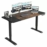 Radlove Schreibtisch Höhenverstellbar Elektrisch Stehpult，160 x 76 cm Stehschreibtisch mit 4 Memory-Steuerung mit Tischplatte 2-Fach-Teleskop Stehschreibtisch, Spleißbrett