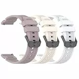 RuenTech Kompatibel für DDXCAW Smartwatch Armband 24mm, Silikon Ersatzband Uhrenarmband Silikonarmband für DDXCAW P2 Smartwatch Damen Herren Zubehör (3er Pack A)