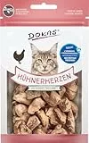 DOKAS Gefriergetrocknete Innereien - Getreidefreies Premium Leckerli für Katzen – Ideal als Belohnung, 6 x 15 g
