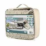 Windhager Beschattungsnetz COTE D´Azur - 3 x 4 Meter - Beige/Taupe - Sonnensegel, Sonnenschutz, Schattennetz, Schattierungsnetz - Terassenüberdachung - geeignet für Terasse, Balkon und Garten
