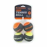 SKIPDAWG Ball Hundeball Tennisball mit Quietscher 4er Set sehr gut für Ballschleuder