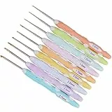 Häkelnadel-Set, Ergonomisches Stricknadel-Set, Strickgarn, 0,8 Mm, 1 Mm, 1,25 Mm, 1,5 Mm, 1,75 Mm, 2 Mm, 2,25 Mm, 2,5 Mm, 2,75 Mm