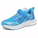 DANNTO Sportschuhe Jungen Straßenlaufschuhe Mädchen Sneakers für Kinder Turnschuhe Atmungsaktiv Leicht Laufschuhe (blau,35)