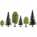 NOCH Mischwald für Modellbau | 25 Stück realistische Miniatur-Bäume für Modelleisenbahn, Landschaftsgestaltung & Dioramen | 5-14 cm große Modellbau Bäume Spur H0, TT (26811)
