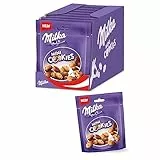 Milka Mini Cookies – Alpenmilch-Schokoladenkekse mit zarten Schokoladenstückchen – 8 x 110g