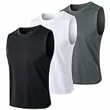 MEETYOO Tank Top Herren, Achselshirts Sport Ärmelloses Shirt Unterhemd Fitness Sleeveless Tshirt für Running Jogging Gym