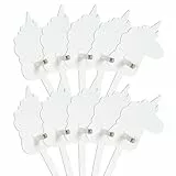 FOLDZILLA Steckenpferde 10er Set aus Pappe 115 x 40 x 25 cm Hobbyhorse Stockpferde - Einhorn weiß zum Bemalen und Bekleben