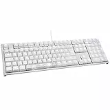 Ducky One 2 White Edition PBT Gaming Tastatur, MX-Blue, weiße LED-Beleuchtung - weiß