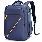 Lekespring Ryanair Handgepäck 40x30x20 Rucksack, Erweiterbar 24–30L Cabin Bag, Reiserucksack Flugzeug Herren Damen, Business Laptop Rucksack, Wasserabweisend, Blau