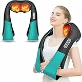 AERLANG Nackenmassagegerät mit Wärme, Shiatsu Massagegerät mit 3D-Massage von tiefem Gewebe, Massage für Nacken, Rücken, Geschenke für Frauen, Männer