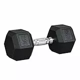 HOMCOM Hanteln mit gerändeltem Griff, Kurzhantel aus Gusseisen, 1 x 12,5 kg, Kurzhanteln für Männer und Frauen, Dumbbell für Zuhause, Fitnessstudio, Krafttraining