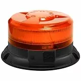 Dinfu Rundumleuchte akku 12V led Warnleuchte magnet 9 Blinkend Leuchtmodi mit Kfz-Ladekabel und USB Kabel für Auto LKW Traktor Golfwagen UTV SUV J-eep