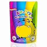 iFergoo Lufttrocknende Knete Ultra Light, Modelliermasse Selbsthärtend, Kreative Magische Clay für Kinder, DIY Bastelset, Geschenk für Jungen & Mädchen ab 3 Jahren 100g / 3.52oz (Gelbe Knete)