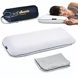 alkamto Ergonomisches Kinderkopfkissen |66x33| Öko-Tex |Memory Foam Flaches Kinderkissen | für Kinder und Kleinkinder ab 2 Jahre (60 x 33 x 6 cm) (60 x 33 x 6 cm + extra Kissenbezug)