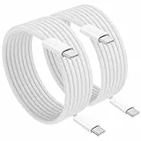 NIBIKIA USB C Kabel 100W 1M [2Stück] Schnellladekabel USB C auf USB C, Ladekabel USB-C Ladegerät für iPhone 17/Air/Pro/Pro Max,iPhone 16/15/Plus/Pro/Pro max,MacBook,Galaxy S26/S25/S24/S23