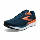 Brooks Herren Ghost 16 Sneaker, Blauer Opal/Schwarz/Kapuzinerkresse, 45.5 EU