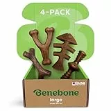 Benebone Unzerstörbare Hunde-Kauspielzeug-Geschenkbox für aggressive Kauer mit Querlenker, Fischgräten, Stock & Zaggler, langanhaltende Langeweile, Aromen, für große Hunde, hergestellt in