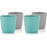 Reer Growing Becher 2er Set nachhaltiges Kindergeschirr, nachhaltige Rohstoffe, melaminfrei, blau/grau (Packung mit 2)