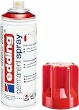 edding 5200 Permanent Spray - verkehrsrot glänzend - 200 ml - Acryllack zum Lackieren und Dekorieren von Glas, Metall, Holz, Keramik, Kunststoff, Leinwand - Lackspray, Acrylspray, Farbspray