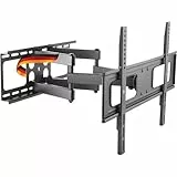 SCHWAIGER TV Wandhalterung 37-86 Zoll Fernseher Halterung universal neigbar schwenkbar drehbar ausziehbar 50kg Traglast Doppel-Tragarm 43 50 55 60 65 70 75 80 85 Zoll VESA bis 600x400