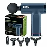 Beurer PowerReload compact Massagepistole, professionelle Triggerpunktmassage für Entspannung & Regeneration, kraftvolles Muskelmassagerät mit 5 Aufsätzen, 5 Intensitätsstufen, extrem leise