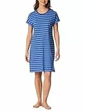 Schiesser Damen Nachthemd Kurzarm weiche Baumwolle Bigshirt mit Taschen - Nightwear