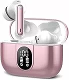Csasan AI Kopfhörer Übersetzer, 3-in-1Bluetooth 5.3 Echtzeit Sprachübersetzer Kopfhörer Rosa