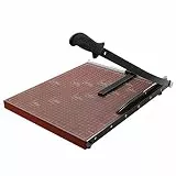 COOCHEER A3 Papierschneider Fotoschneider Hebelschneider Papierschneidemaschine Schneidegerät Schrottmaschineider aus Holz, 485 x 385mm Schnittlänge 650mm