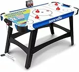 SereneLife Airhockey Tisch mit Luft – Air Hockey Spieltisch ideal als Gamer Tisch – Tischhockey für lustige Tischspiele mit Airhockey Pucks & Schieber – Robuste Air Hockey Tische Kinder & Erwachsene